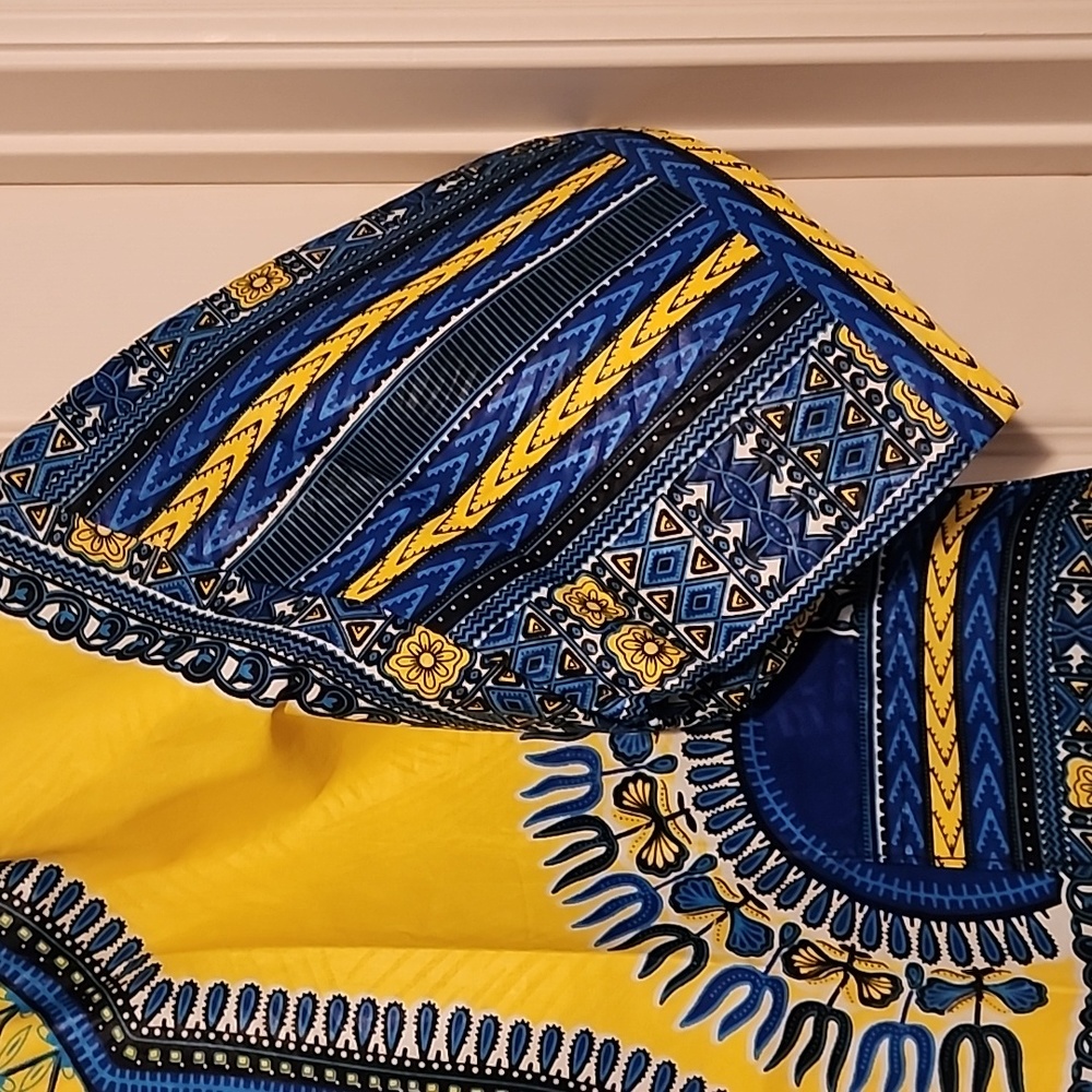 Ankara African Print Men's Dashiki - Picture 5 of 5